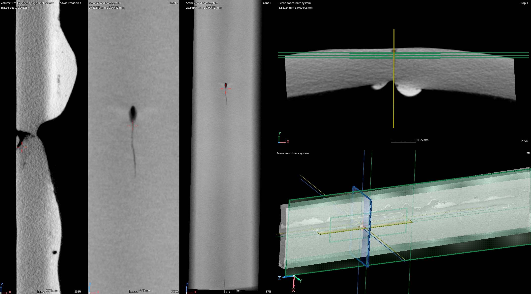 Linear Indication, Through Hole at Area of Interest