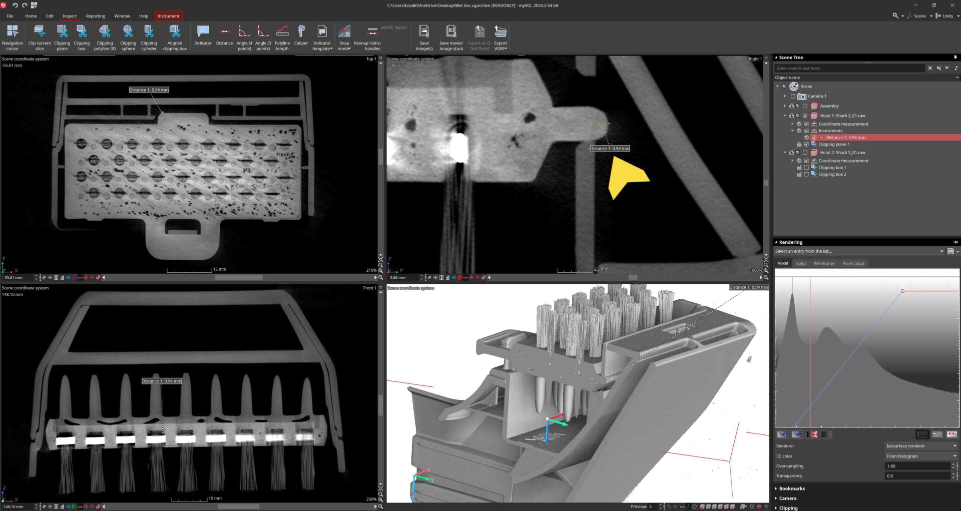 Clip Depth Measurement