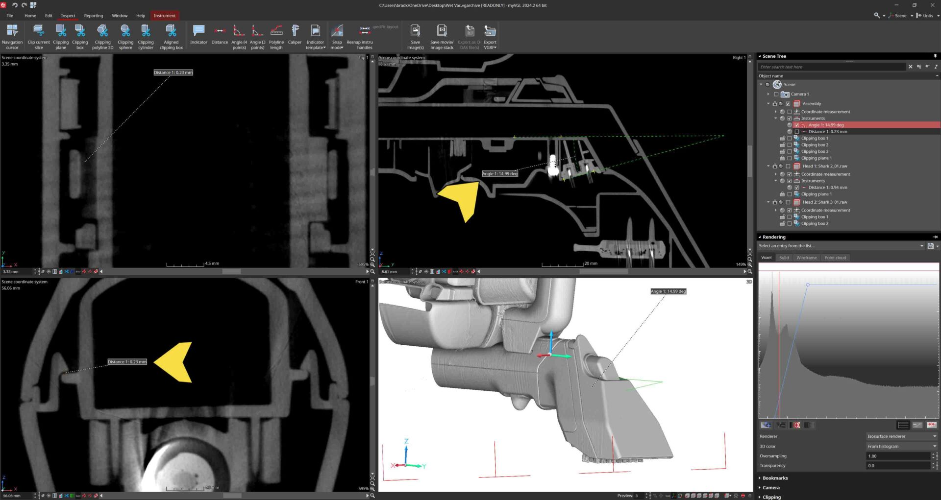 Tube Angle & Clip Gap Measurement