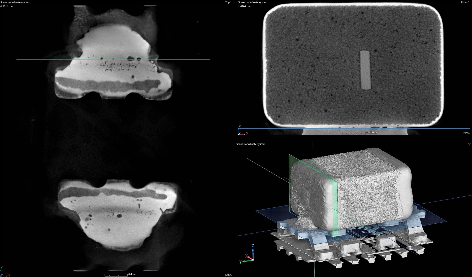 Microchip PCB Component CT Scanning Service Slice View Volume Graphics 6