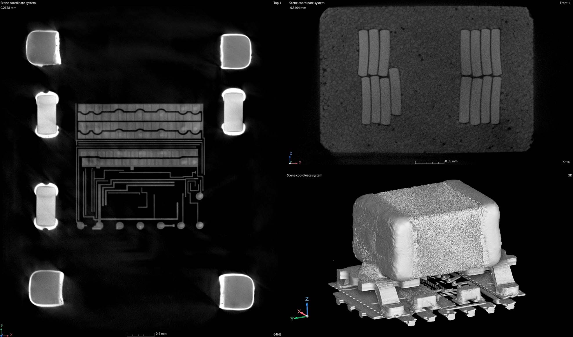 Microchip PCB Component CT Scanning Service Slice View Volume Graphics 8