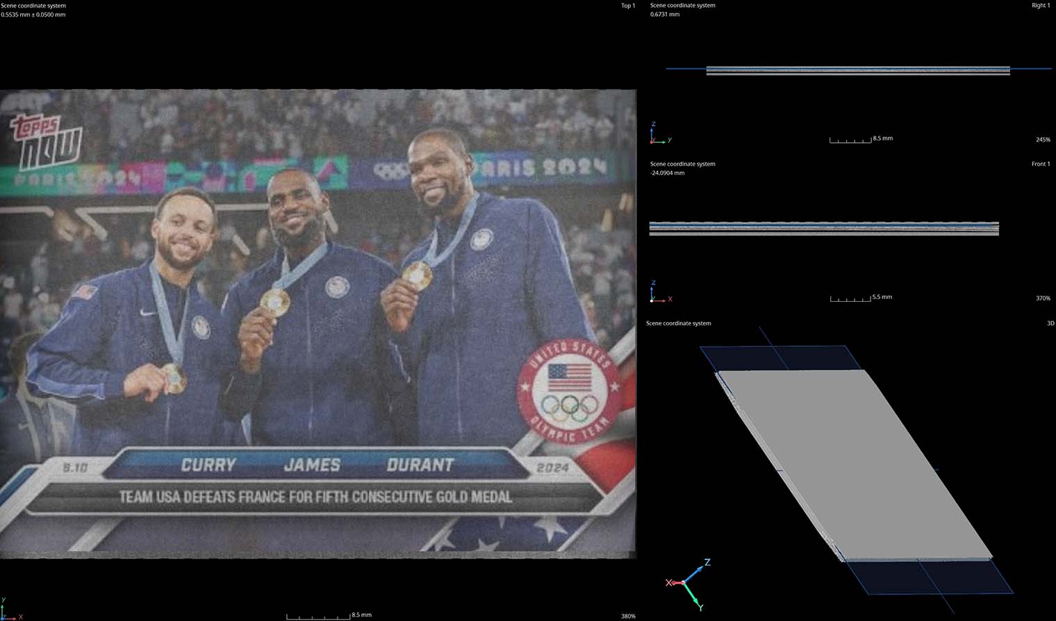 Topps Now Olympic NBA CT Scan 1