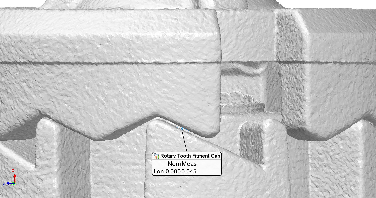 Rotary Tooth Gap CT Scan Fitment Analysis 2b