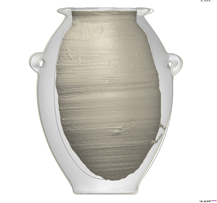 Eqyption Vase Metrology Profile Internal