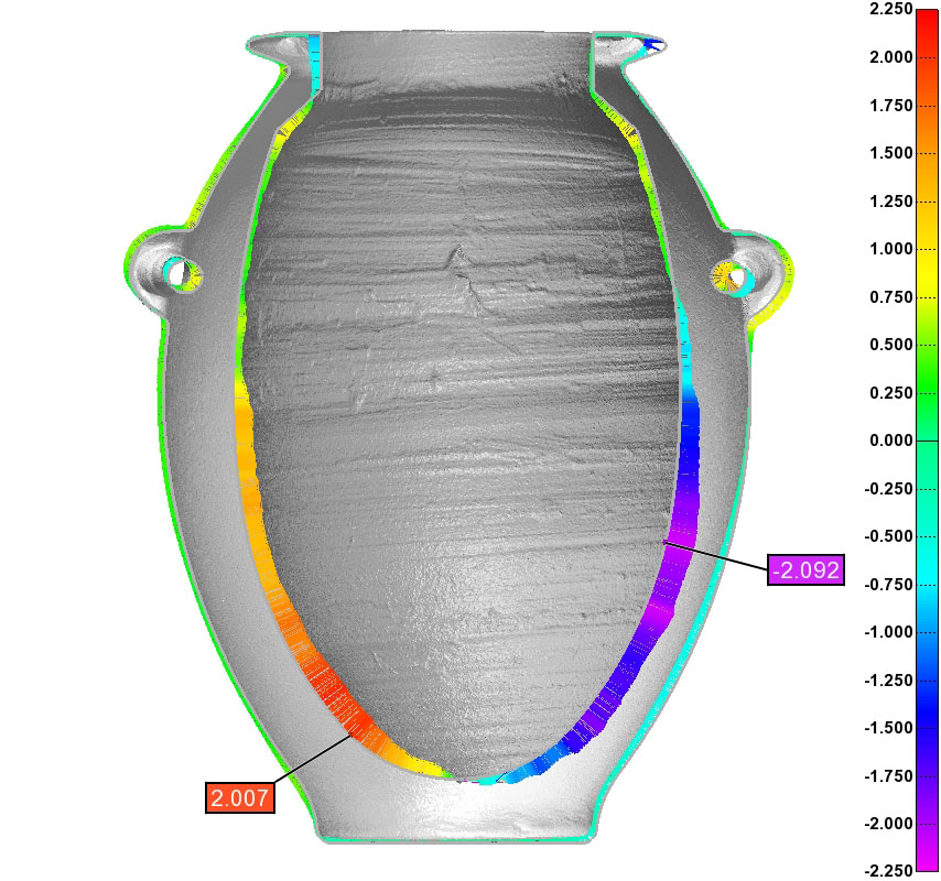 Eqyption Vase Metrology Profile